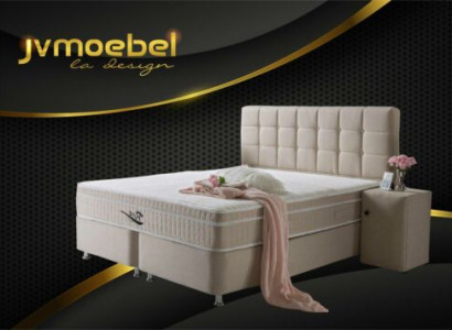 Edel Boxspring Bed 3-piece Set Bedside table Beds Furniture Luxury Bedroom
